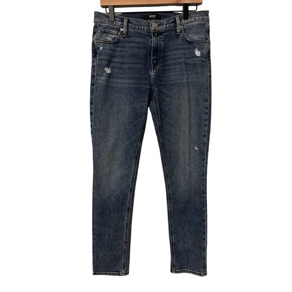 Hudson Lana Boyfriend Distressed Light Wash Jeans Women 27 - Picture 1 of 6